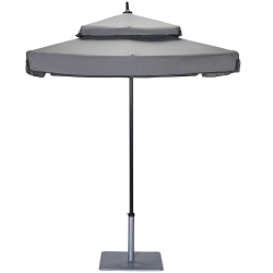 Woodard Canopi Duplici 6 Square Double Tier Umbrella - 6WDTPUW