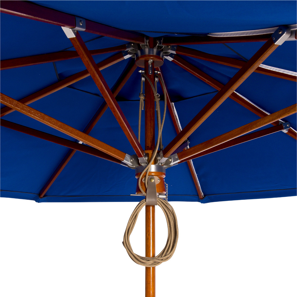 Woodard Teak Market Umbrella - Thumbnail 2