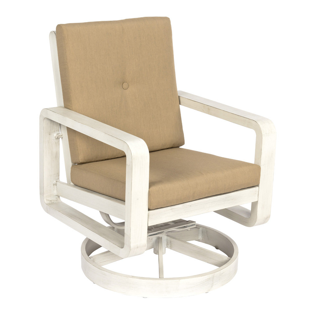 Woodard Vale Swivel Rocking Dining Chair