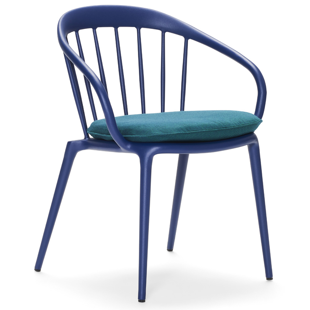 Woodard Windsor Dining Arm Chair with  Seat Cushion - 9S0417ST