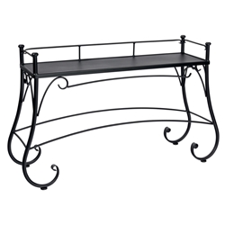 Woodard Wrought Iron Solid Top Console Table - 190202