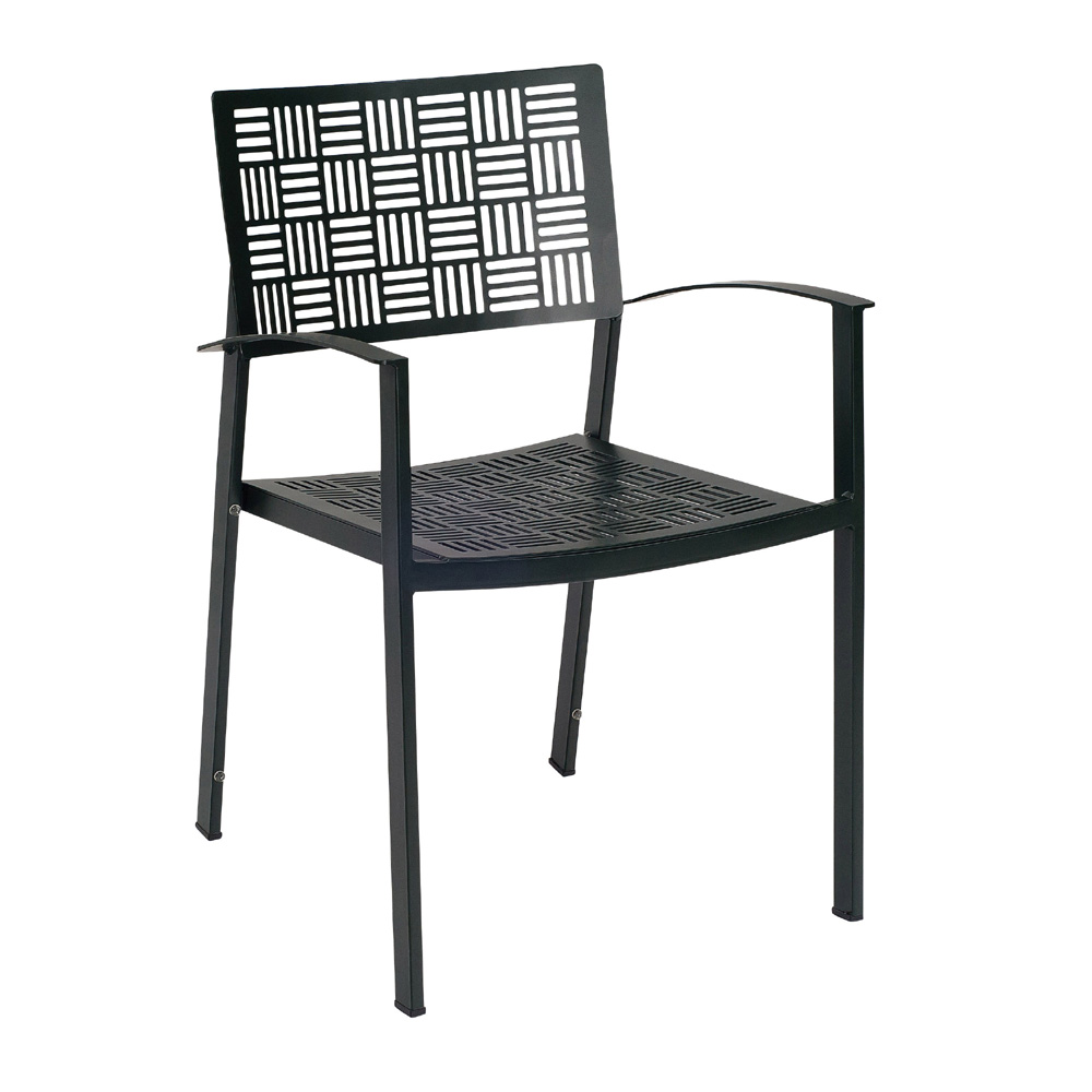 Woodard New Century Stacking Dining Arm Chair - 930017