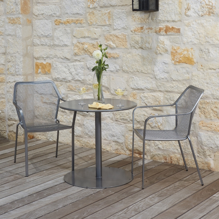 Woodard Delmar Iron 3 Piece Bistro Set - WD-IRON-SET2